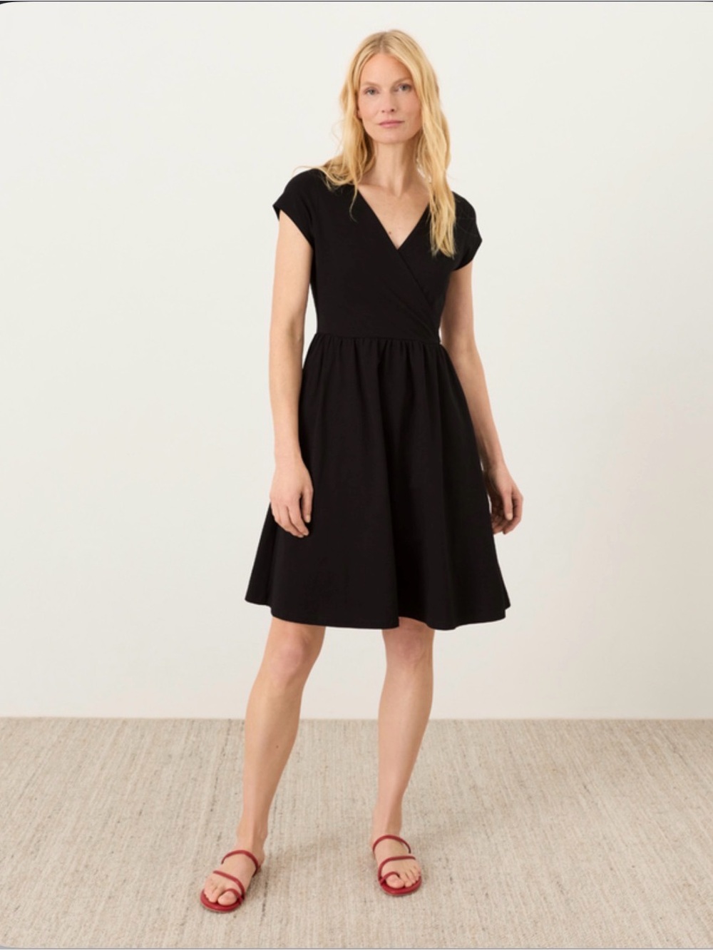 Pact size small - Organic Fit & Flare Crossover Dress